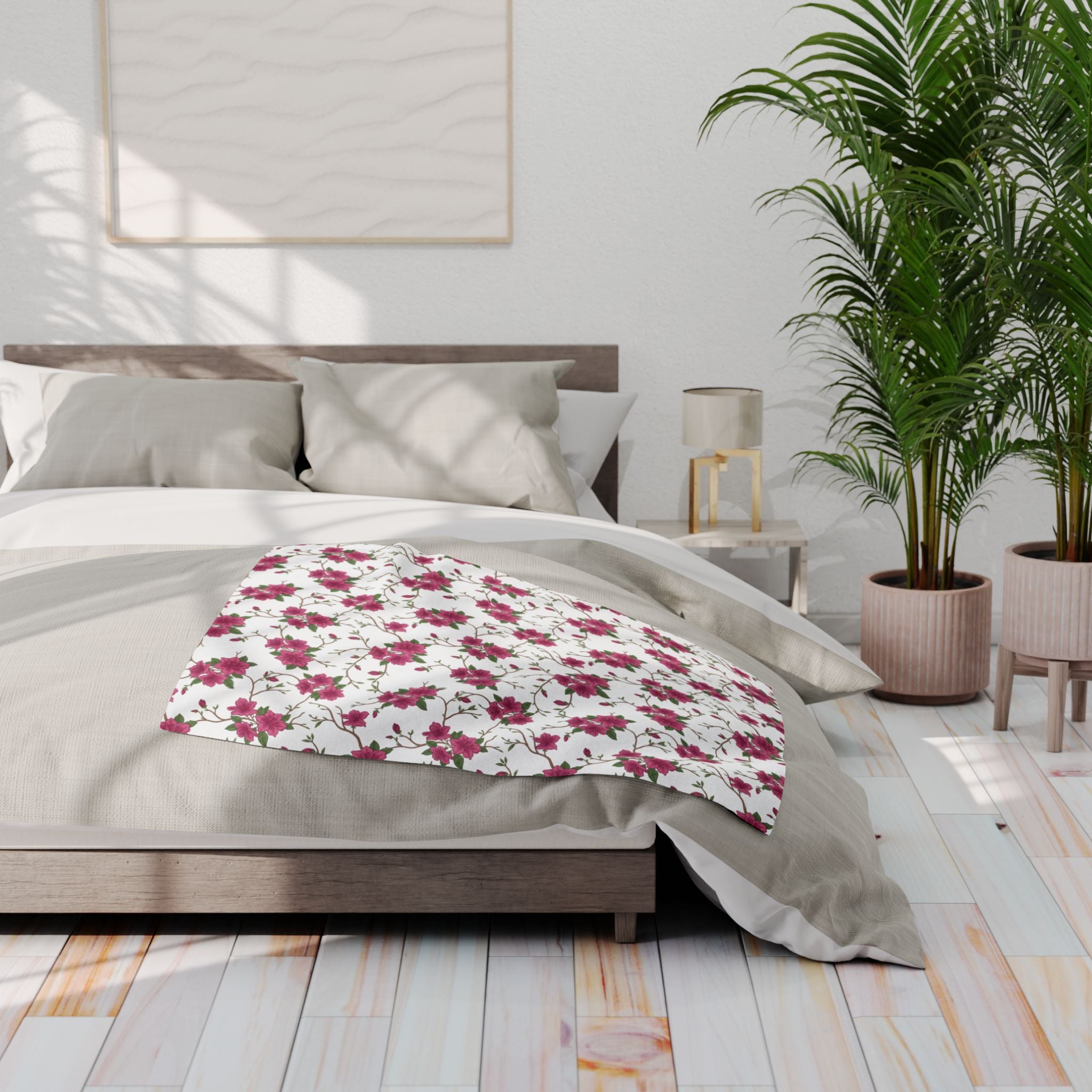 Azalea Floral - Arctic Fleece Blanket