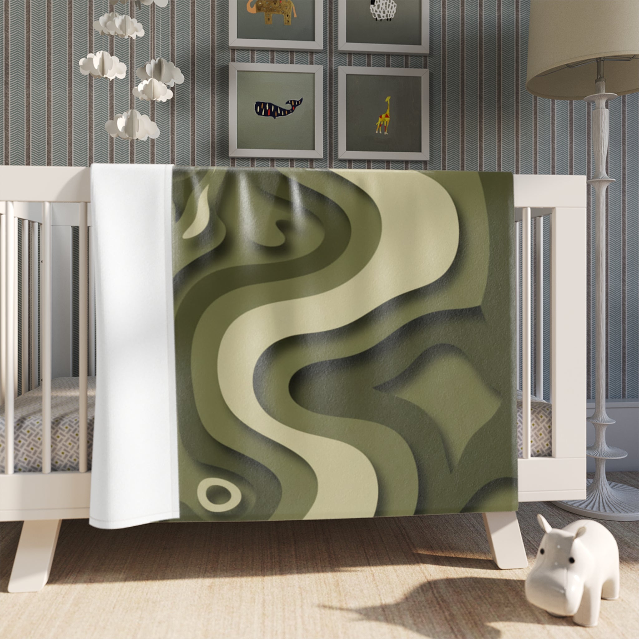 Abstract Paper Cut - Throw Blanket