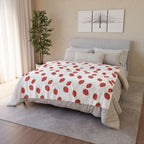 Strawberry Doodle - Soft Minky Blanket