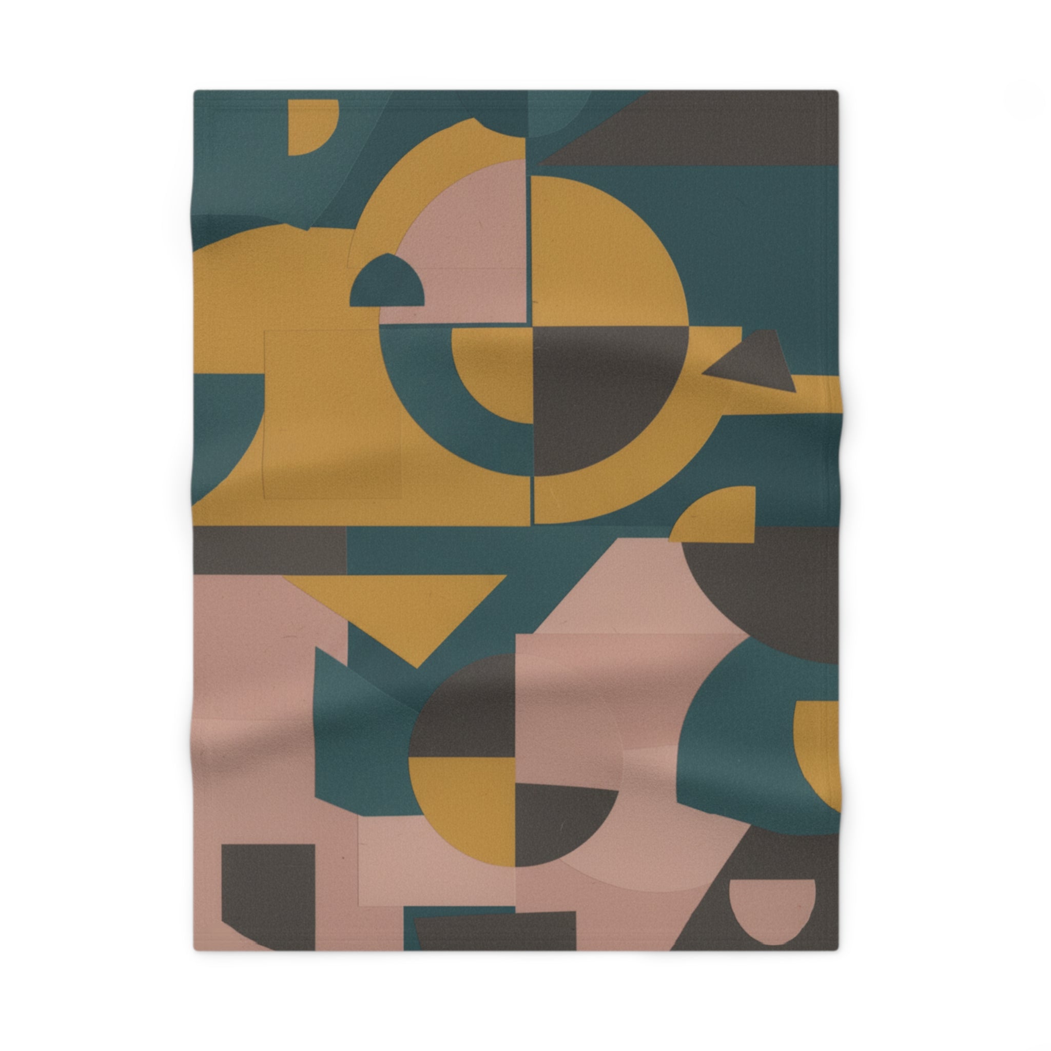 Muted Geometric - Fleece Baby Blanket