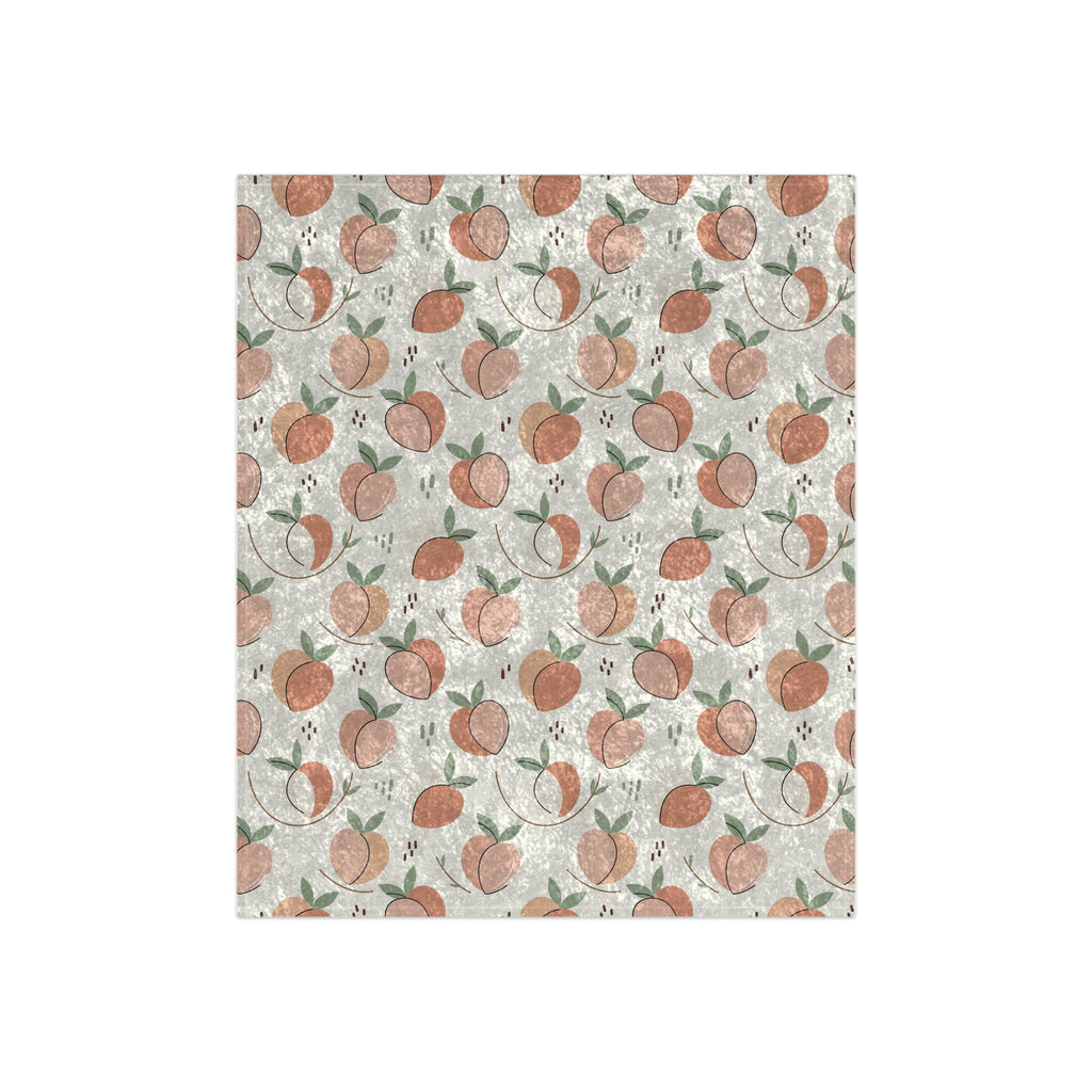 Peach Seamless - Crushed Velvet Blanket