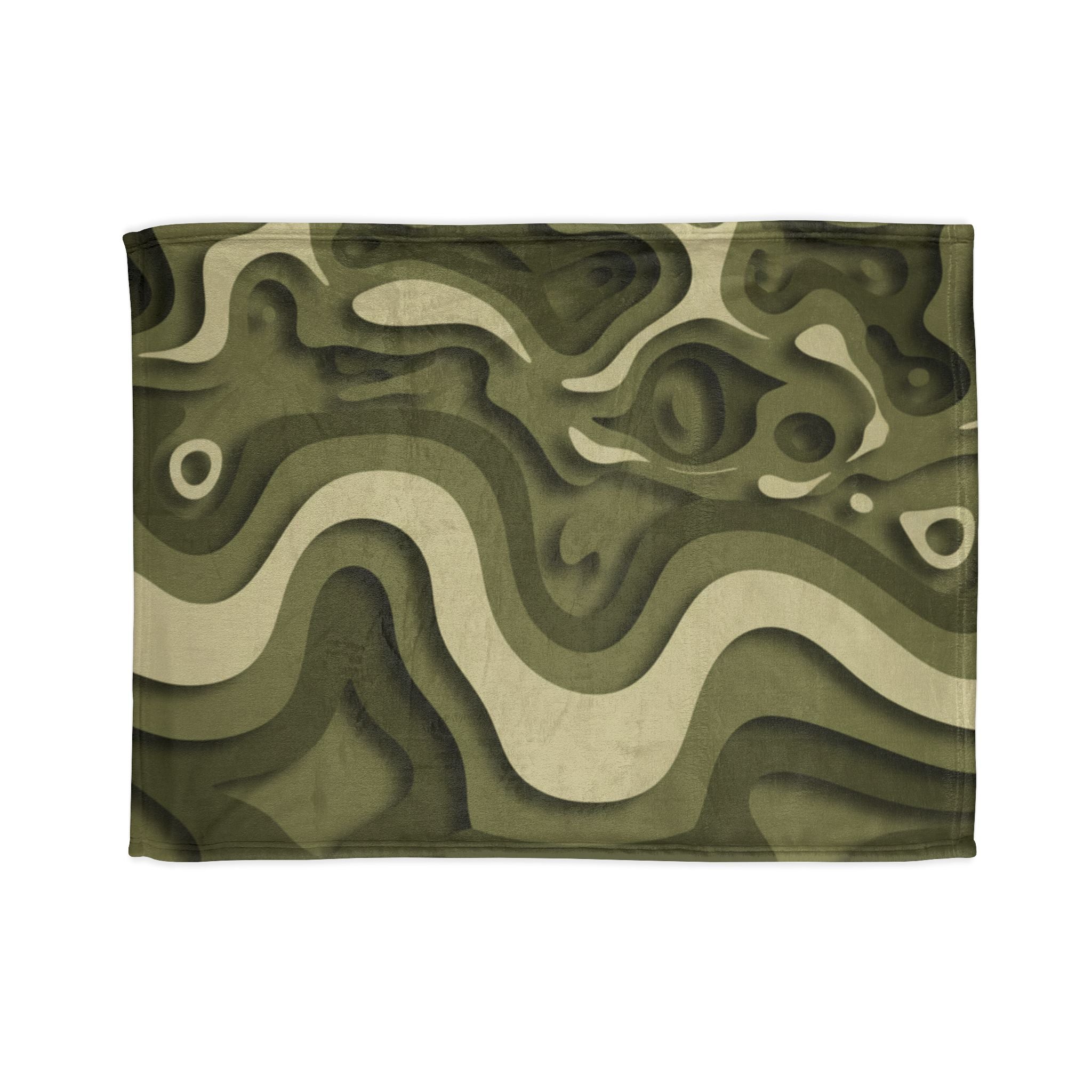 Abstract Paper Cut - Soft Minky Blanket