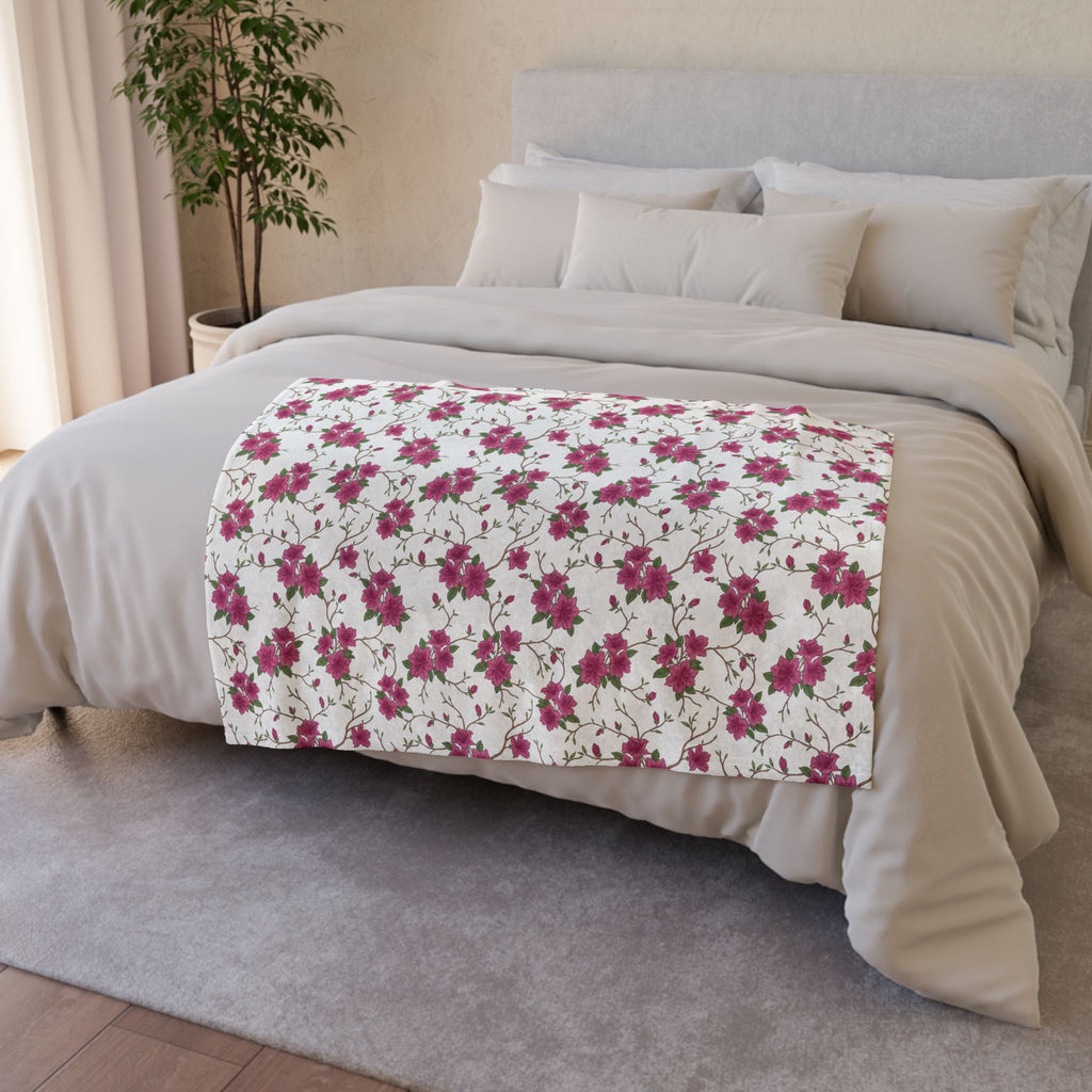 Azalea Floral - Soft Minky Blanket