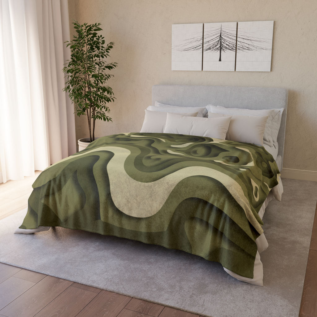 Abstract Paper Cut - Soft Minky Blanket