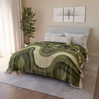 Abstract Paper Cut - Soft Minky Blanket