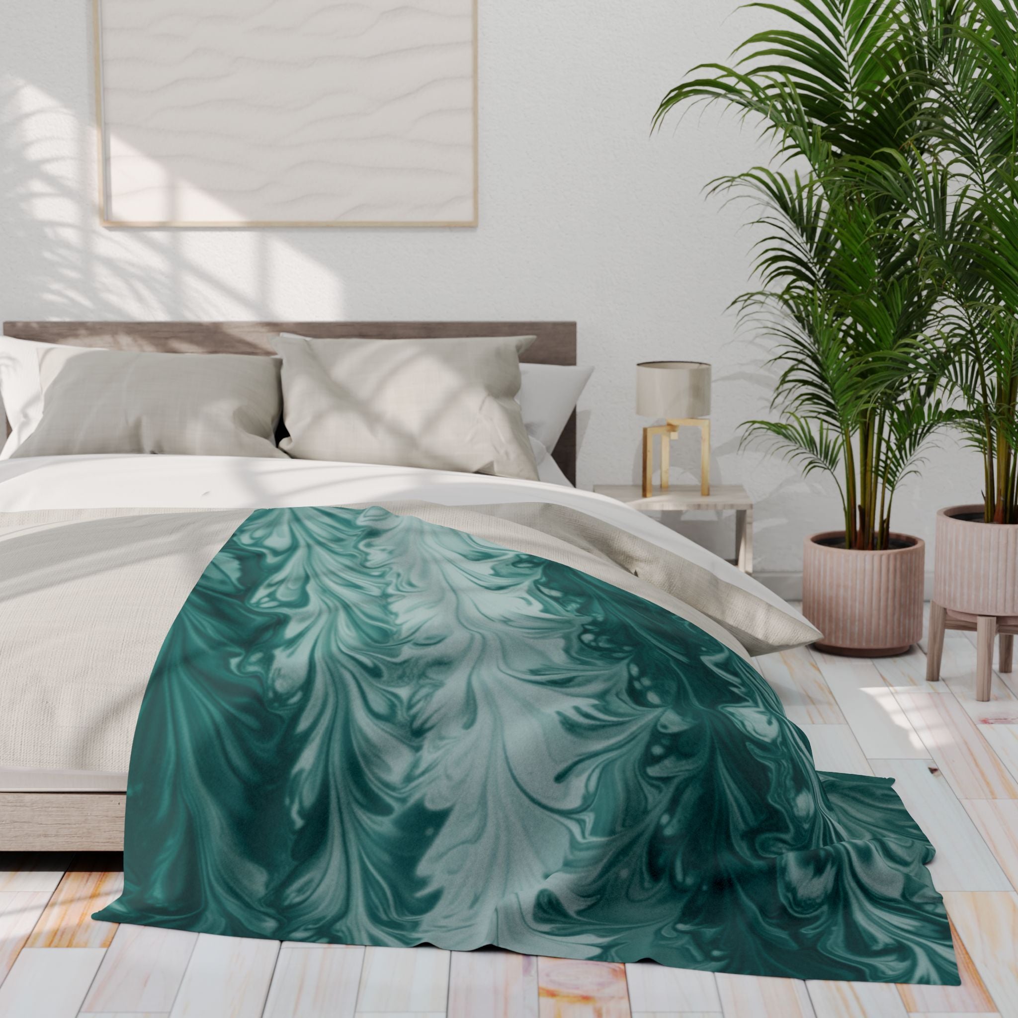 Fluid Art - Arctic Fleece Blanket