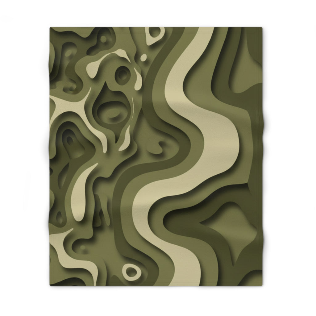 Abstract Paper Cut - Throw Blanket