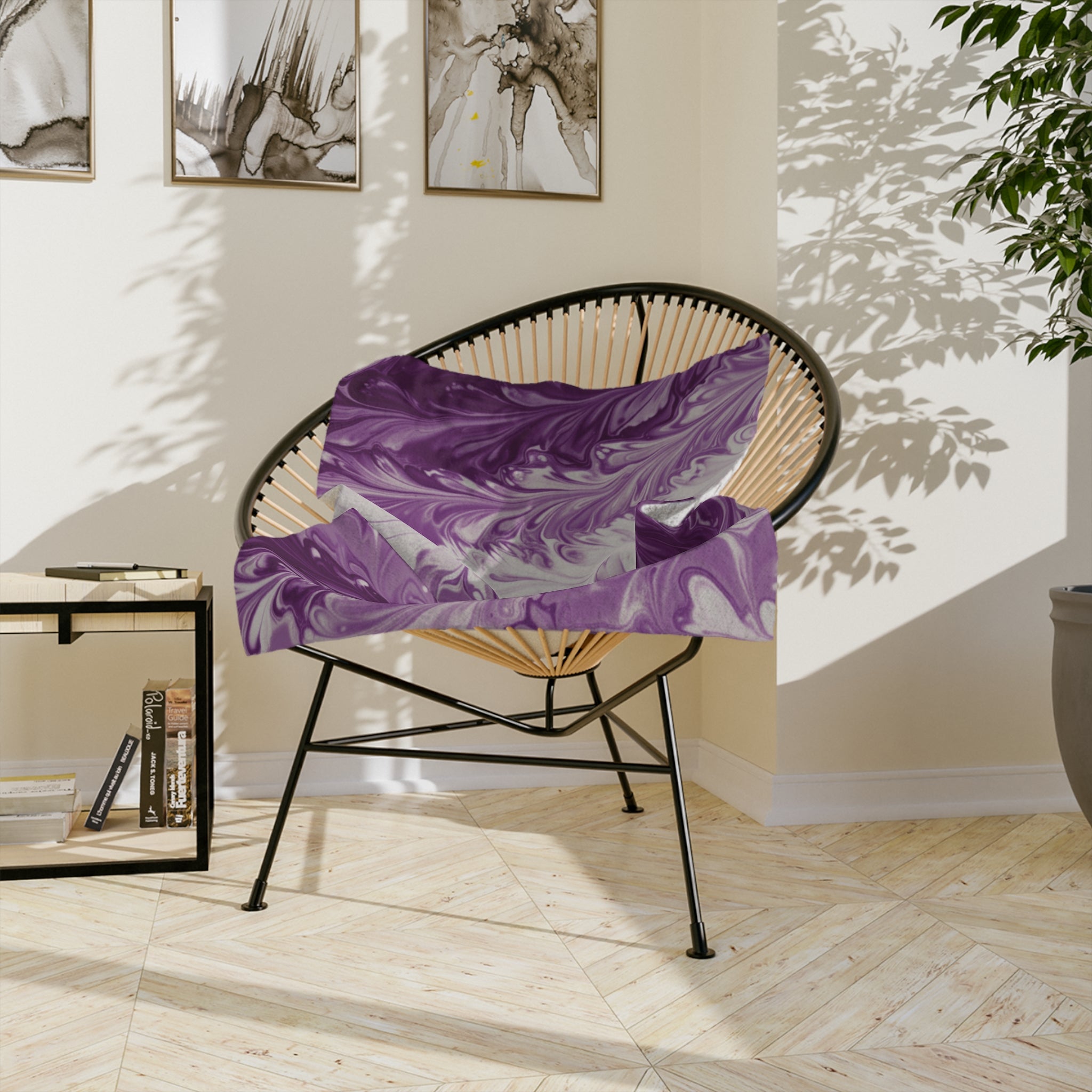 Fluid Art - Velvet Microfiber Blanket