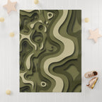 Abstract Paper Cut - Fleece Baby Blanket