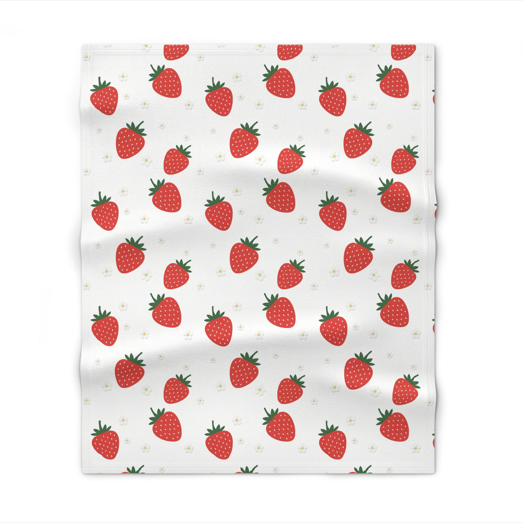 Strawberry Doodle - Throw Blanket