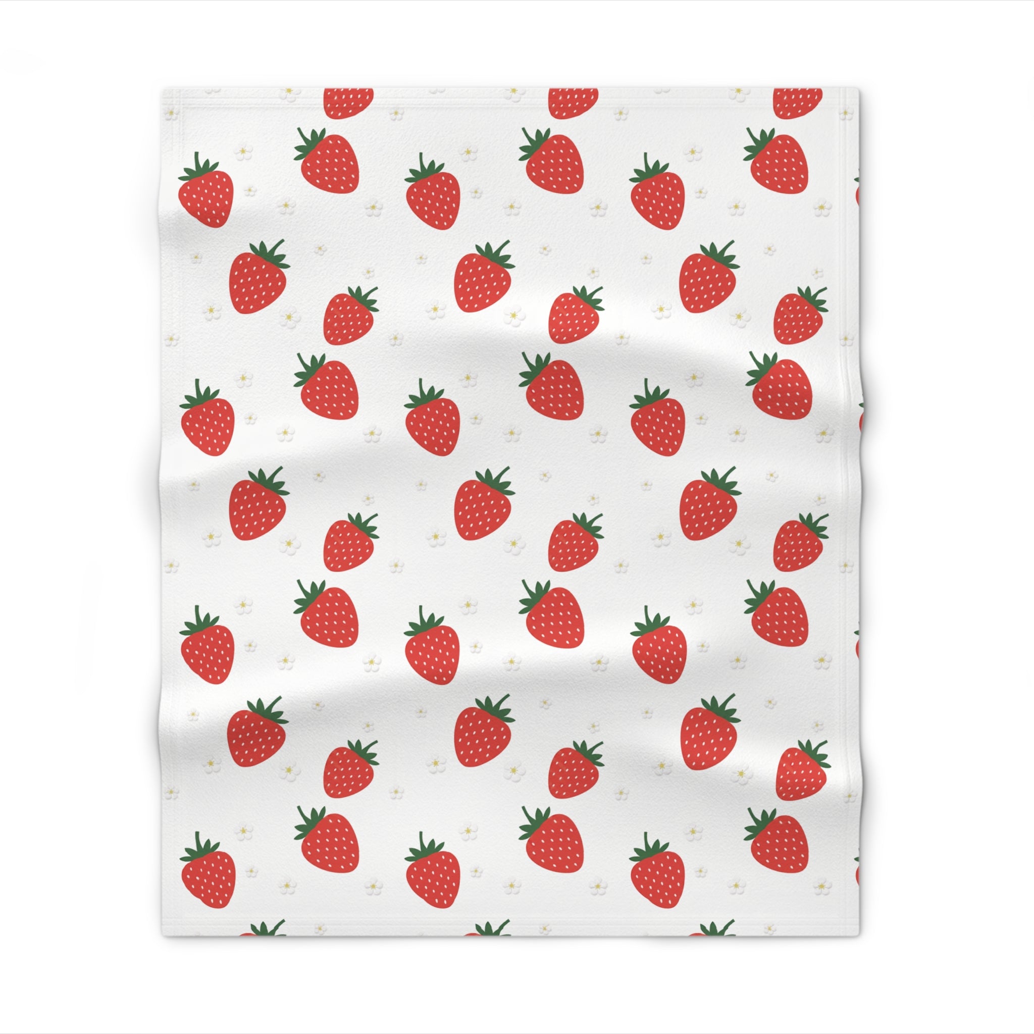 Strawberry Doodle - Throw Blanket