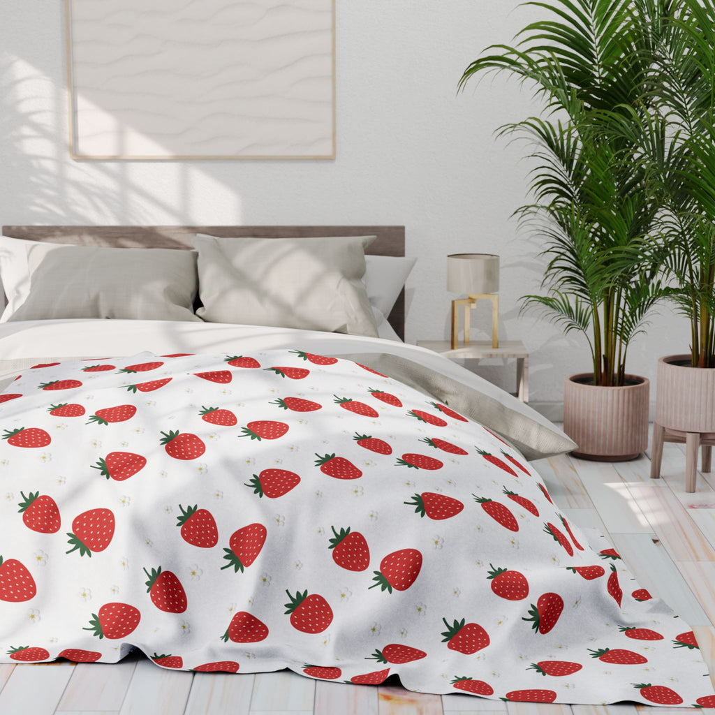 Strawberry Doodle - Arctic Fleece Blanket