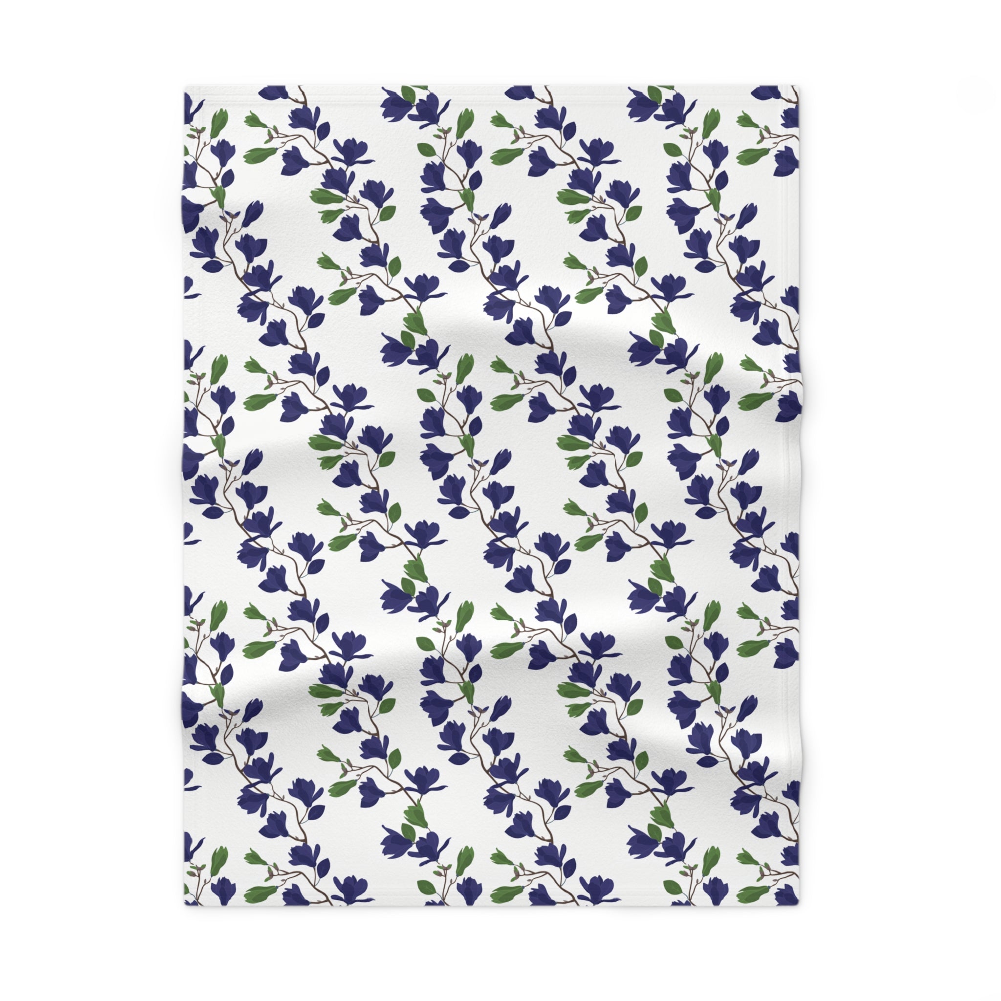 Indigo Magnolia - Soft Baby Blanket