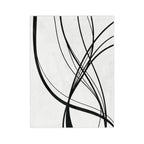 Curved Waves - Velveteen Microfiber Blanket