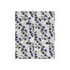 Indigo Magnolia - Crushed Velvet Blanket