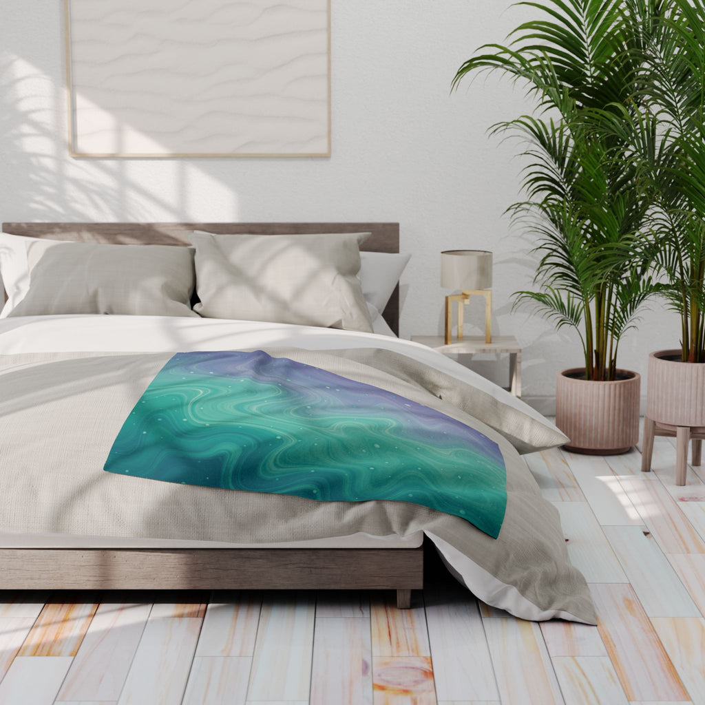 Aqua Dreamscape - Arctic Fleece Blanket