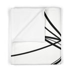 Curved Waves - Fleece Baby Blanket