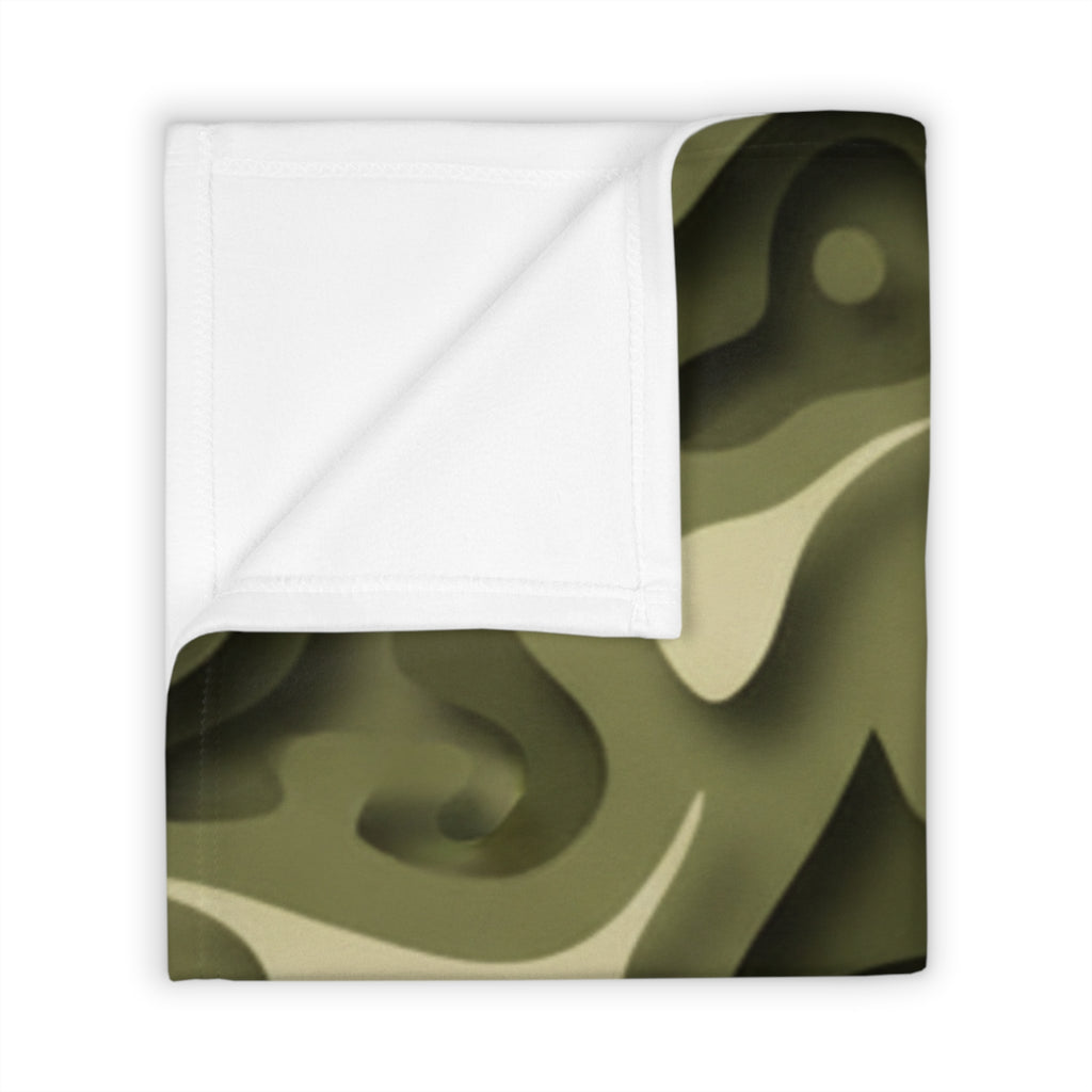 Abstract Paper Cut - Throw Blanket
