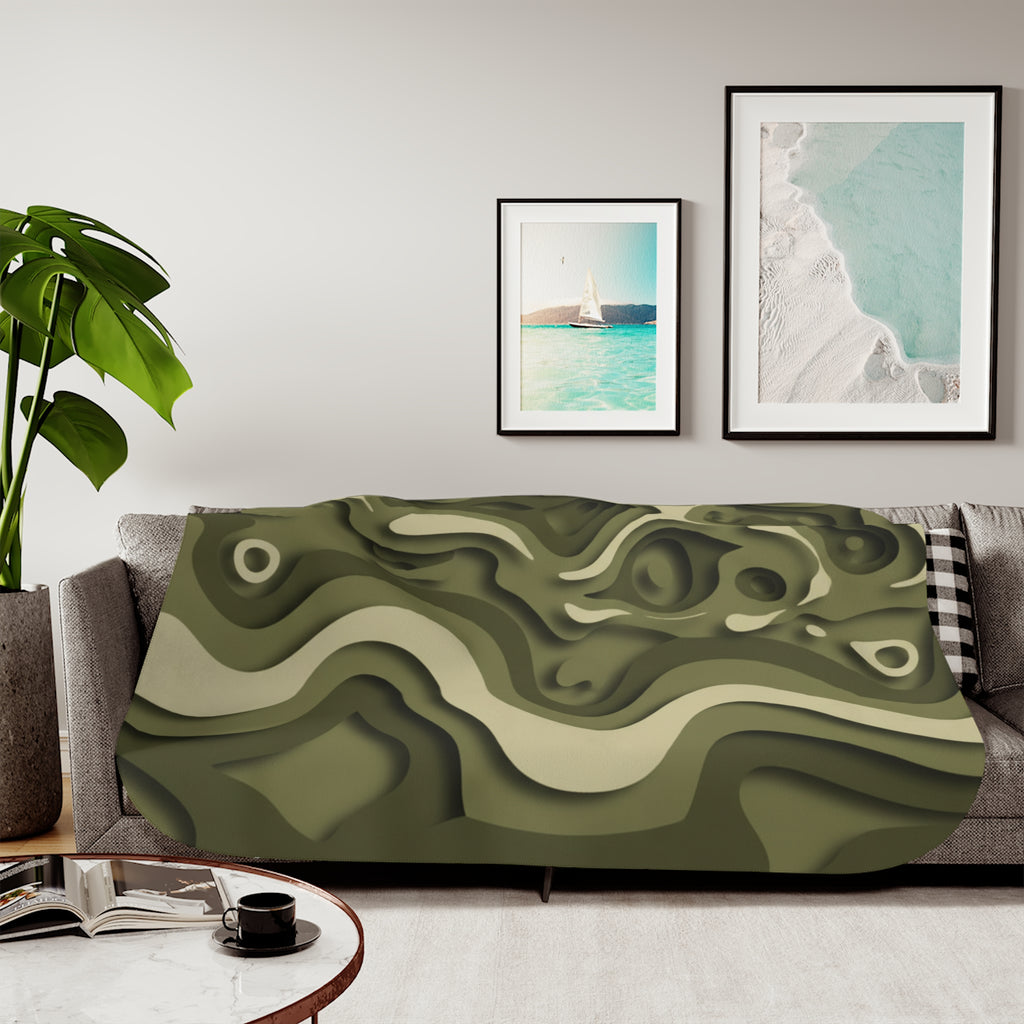 Abstract Paper Cut - Sherpa Fleece Blanket