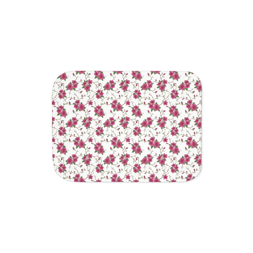 Azalea Floral - Sherpa Fleece Blanket