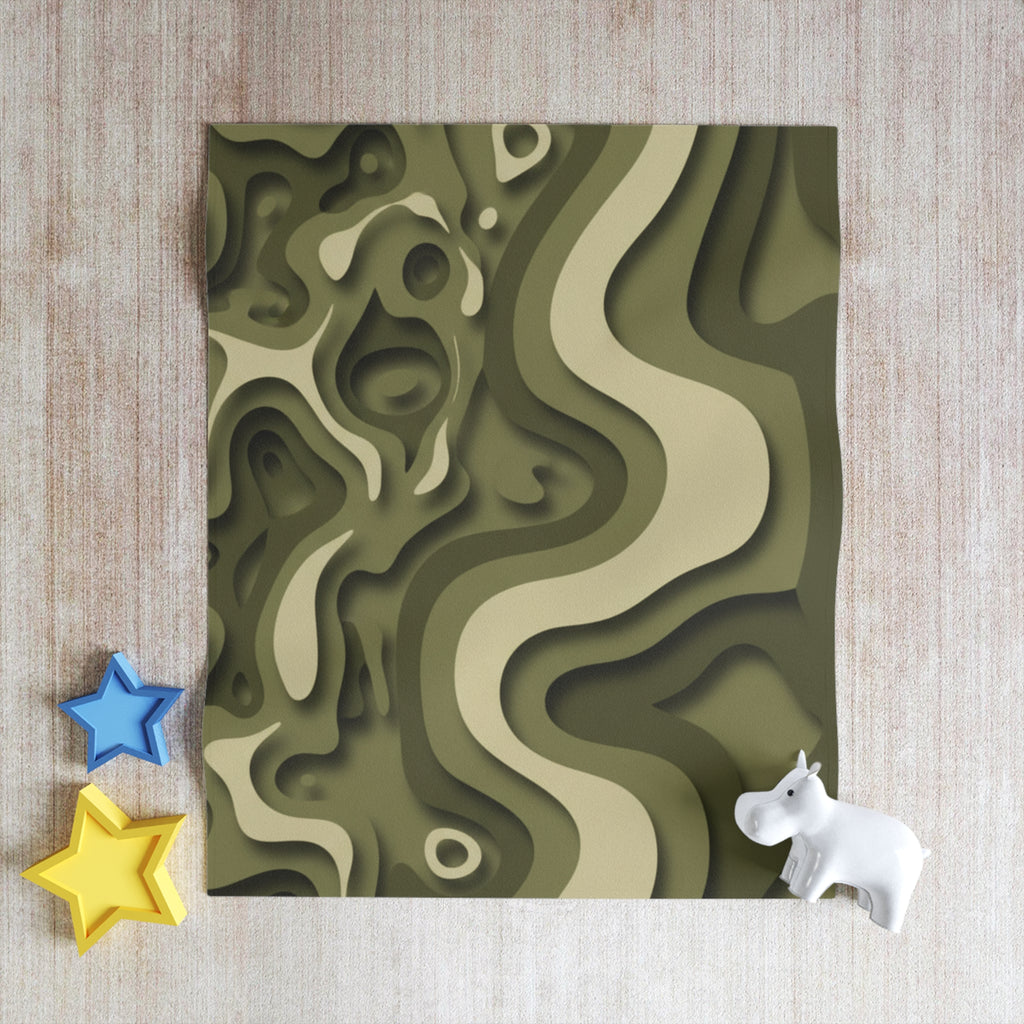 Abstract Paper Cut - Throw Blanket