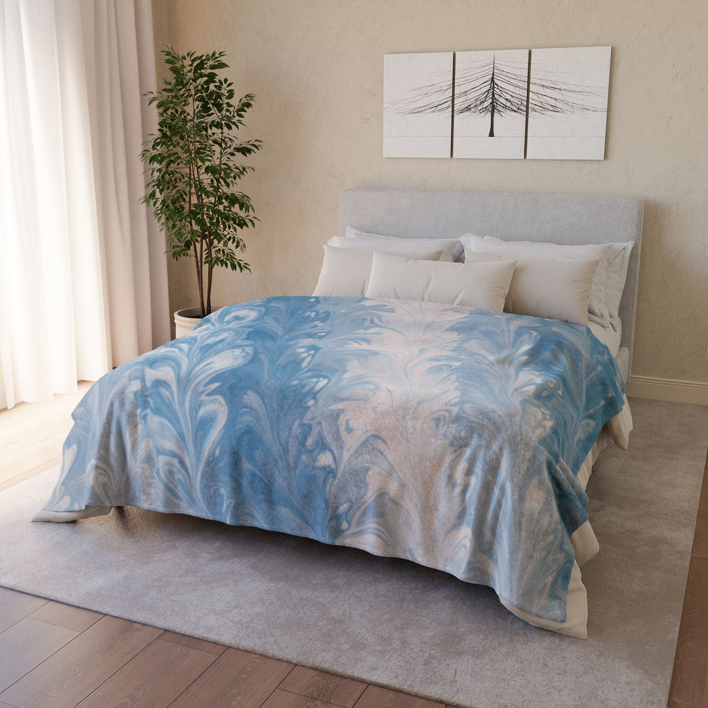 Fluid Art - Soft Minky Blanket