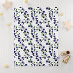 Indigo Magnolia - Soft Baby Blanket