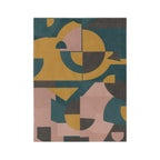 Muted Geometric - Velveteen Microfiber Blanket