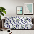 Indigo Magnolia - Sherpa Fleece Blanket