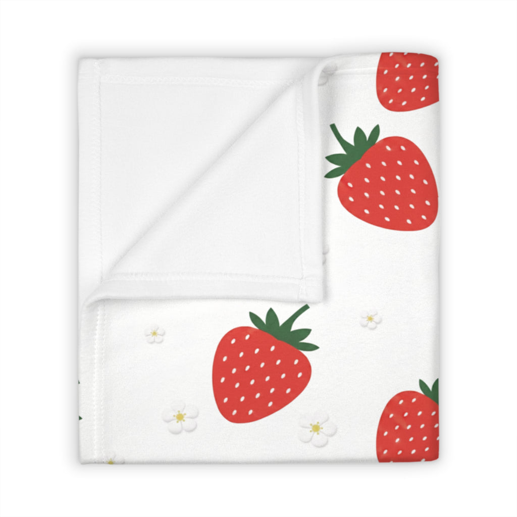 Strawberry Doodle - Throw Blanket