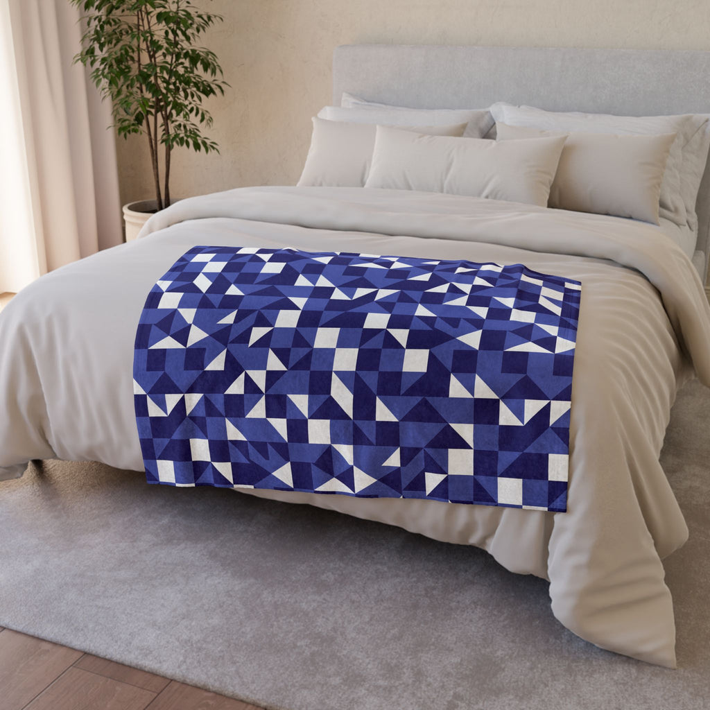 Geometric Abstraction - Soft Minky Blanket