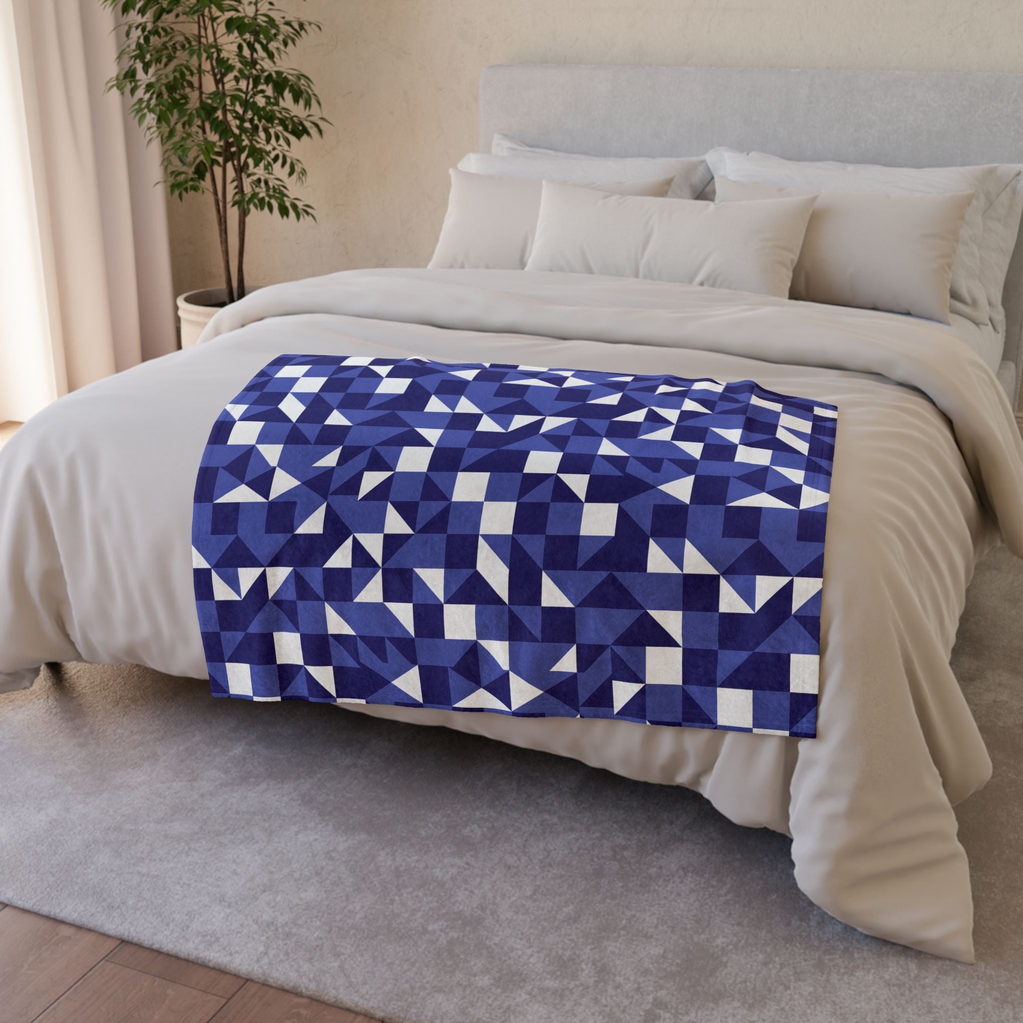 Geometric Abstraction - Soft Minky Blanket