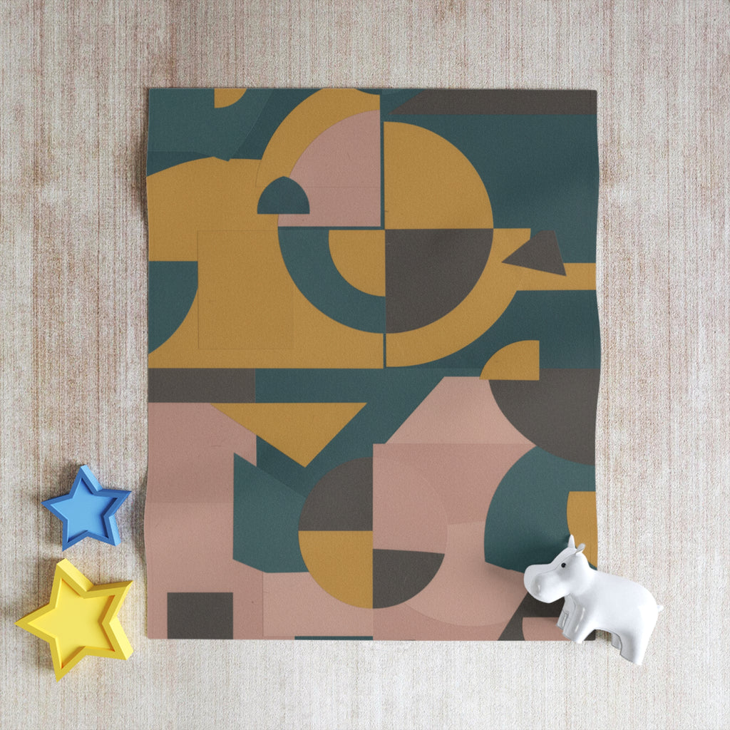 Muted Geometric - Throw Blanket