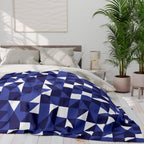 Geometric Abstraction - Arctic Fleece Blanket