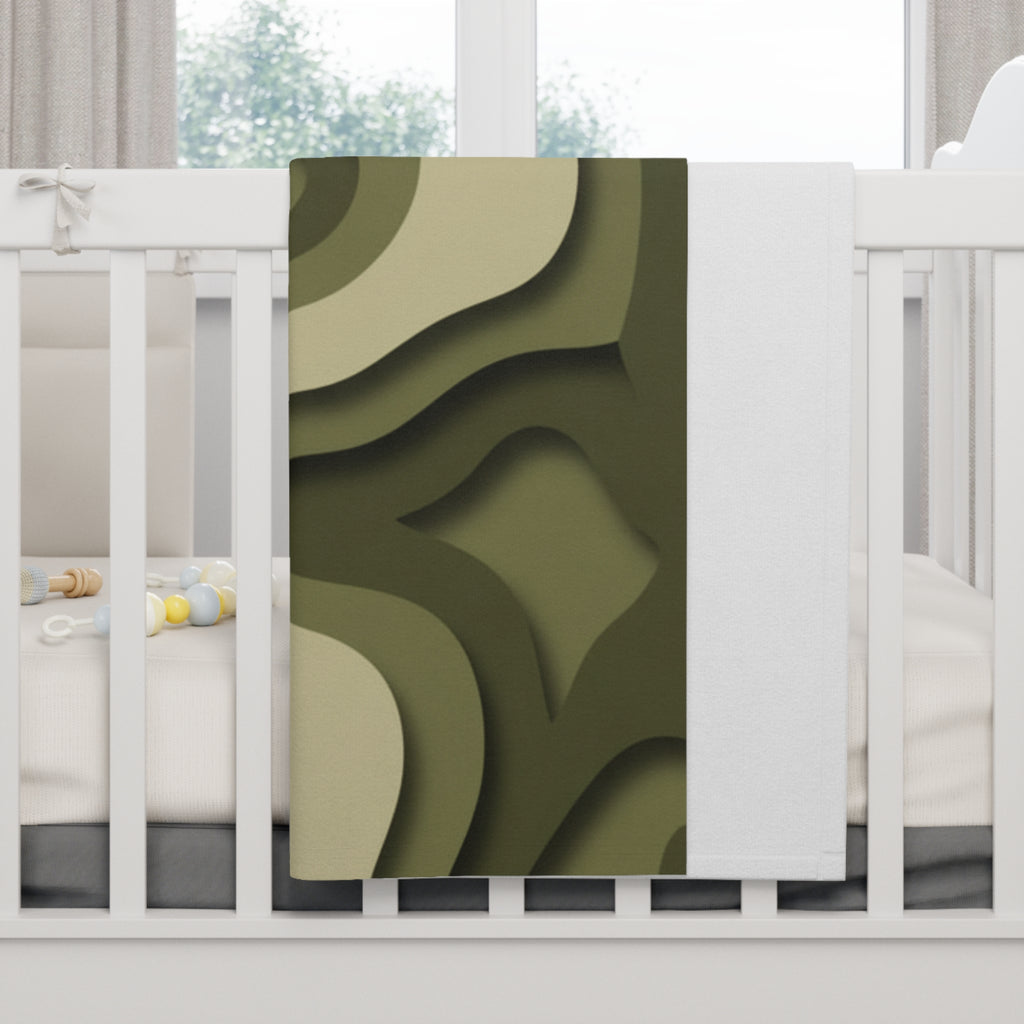 Abstract Paper Cut - Fleece Baby Blanket