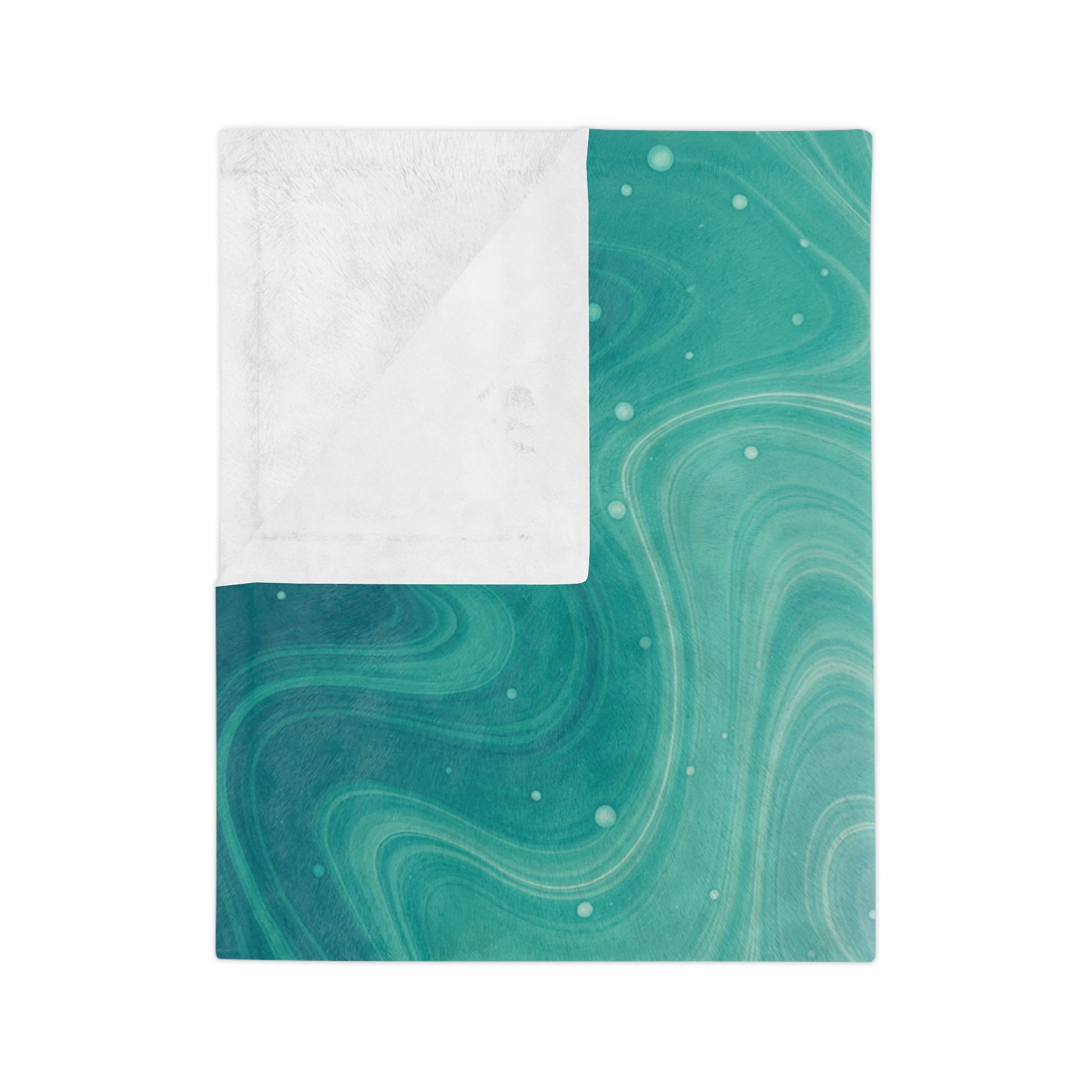 Aqua Dreamscape - Velveteen Microfiber Blanket