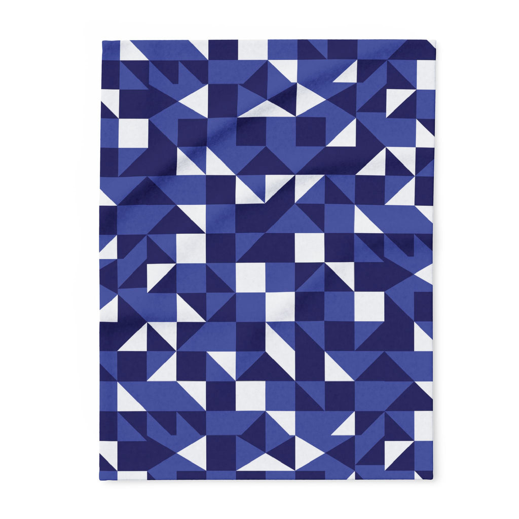 Geometric Abstraction - Arctic Fleece Blanket