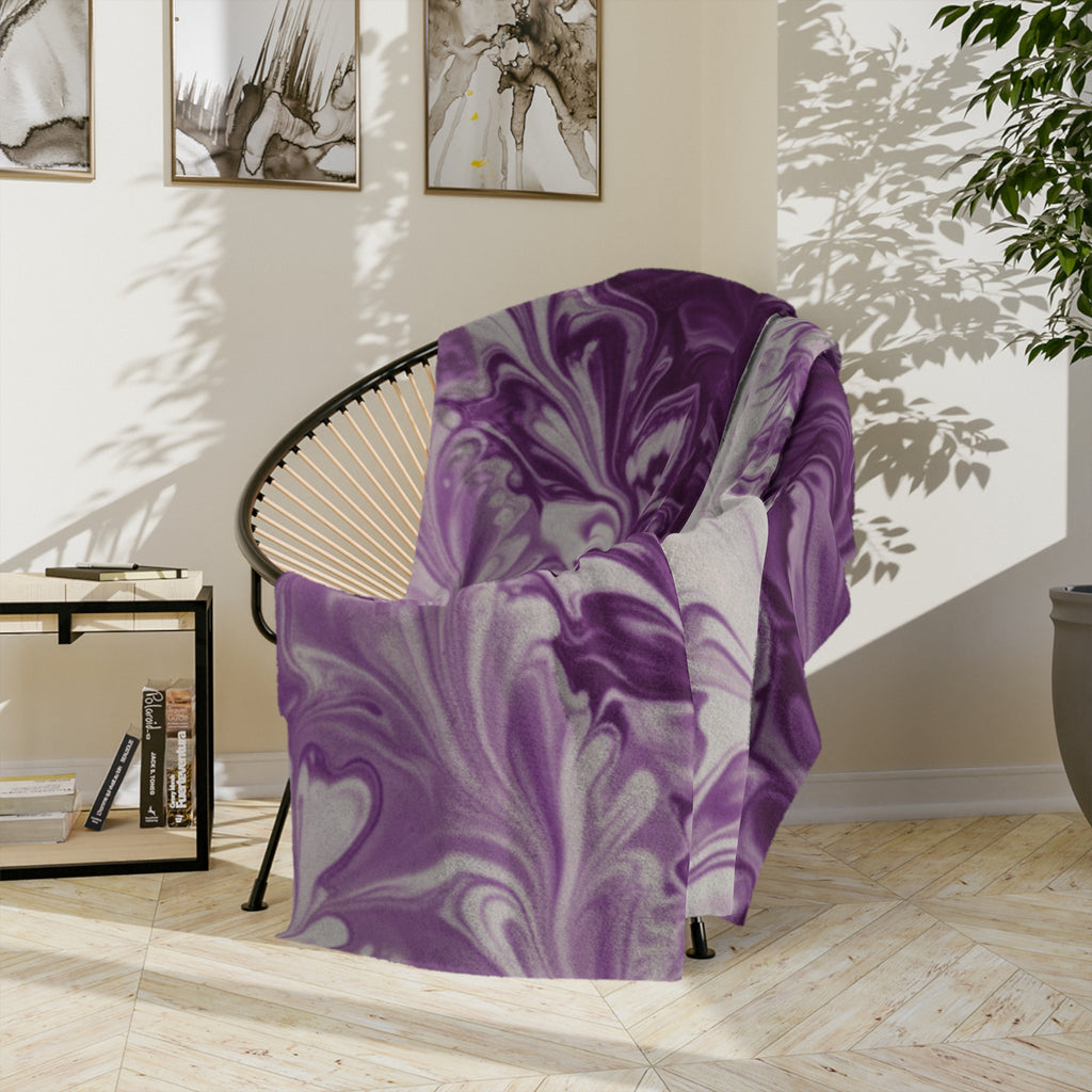 Fluid Art - Velvet Microfiber Blanket