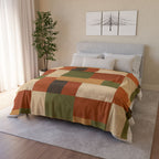 Patchwork Design - Soft Minky Blanket