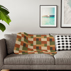 Patchwork Design - Sherpa Fleece Blanket