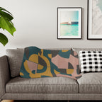 Muted Geometric - Sherpa Fleece Blanket
