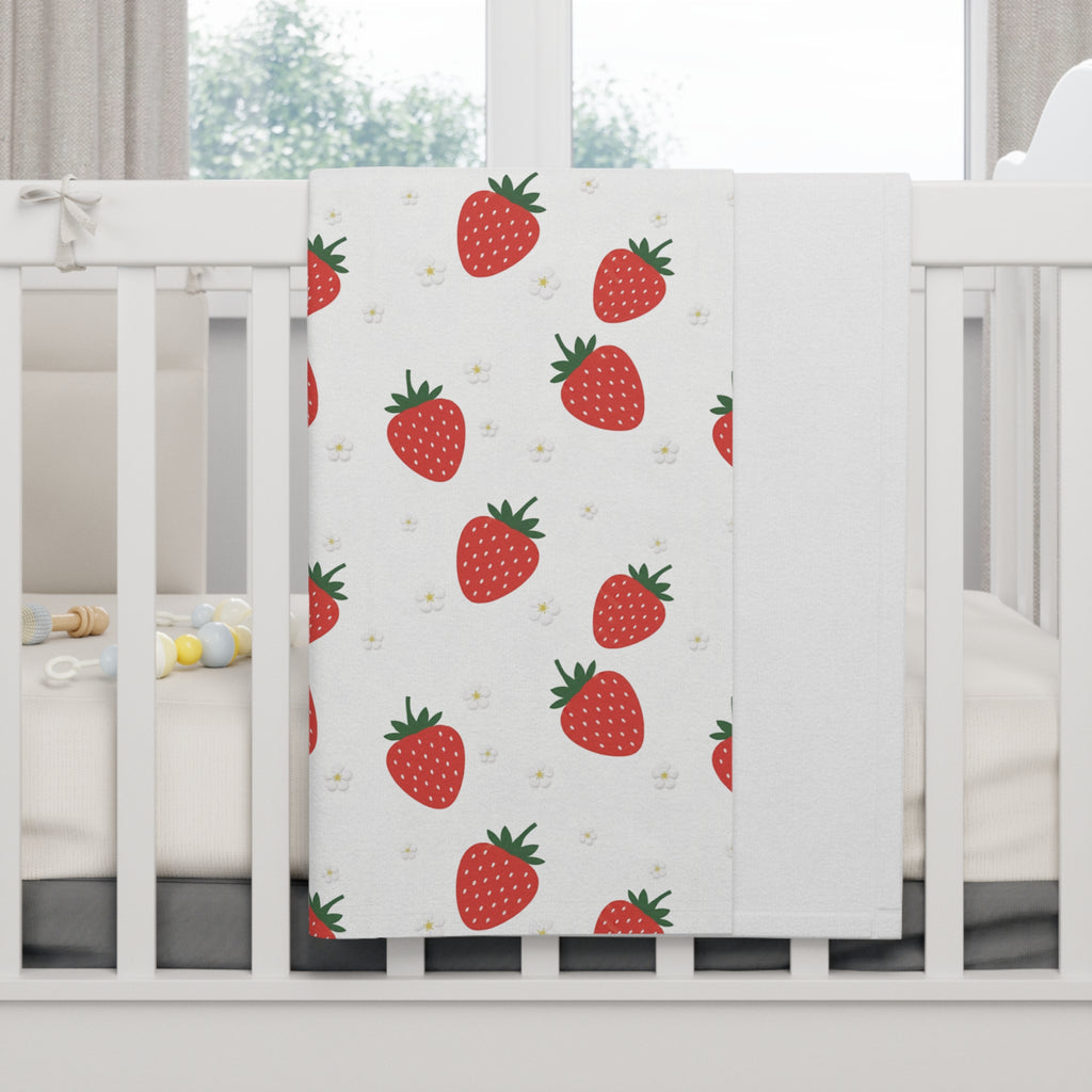 Strawberry Doodle - Baby Blanket