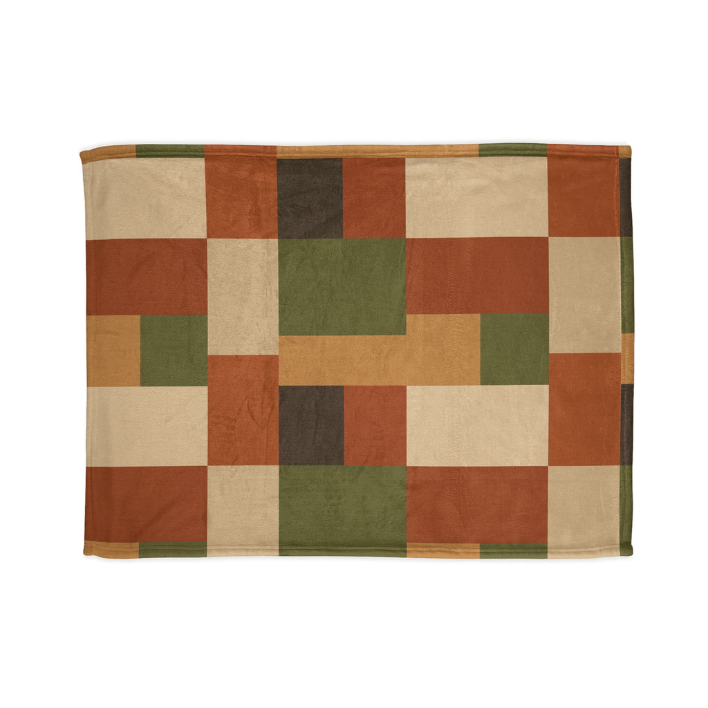 Patchwork Design - Soft Minky Blanket