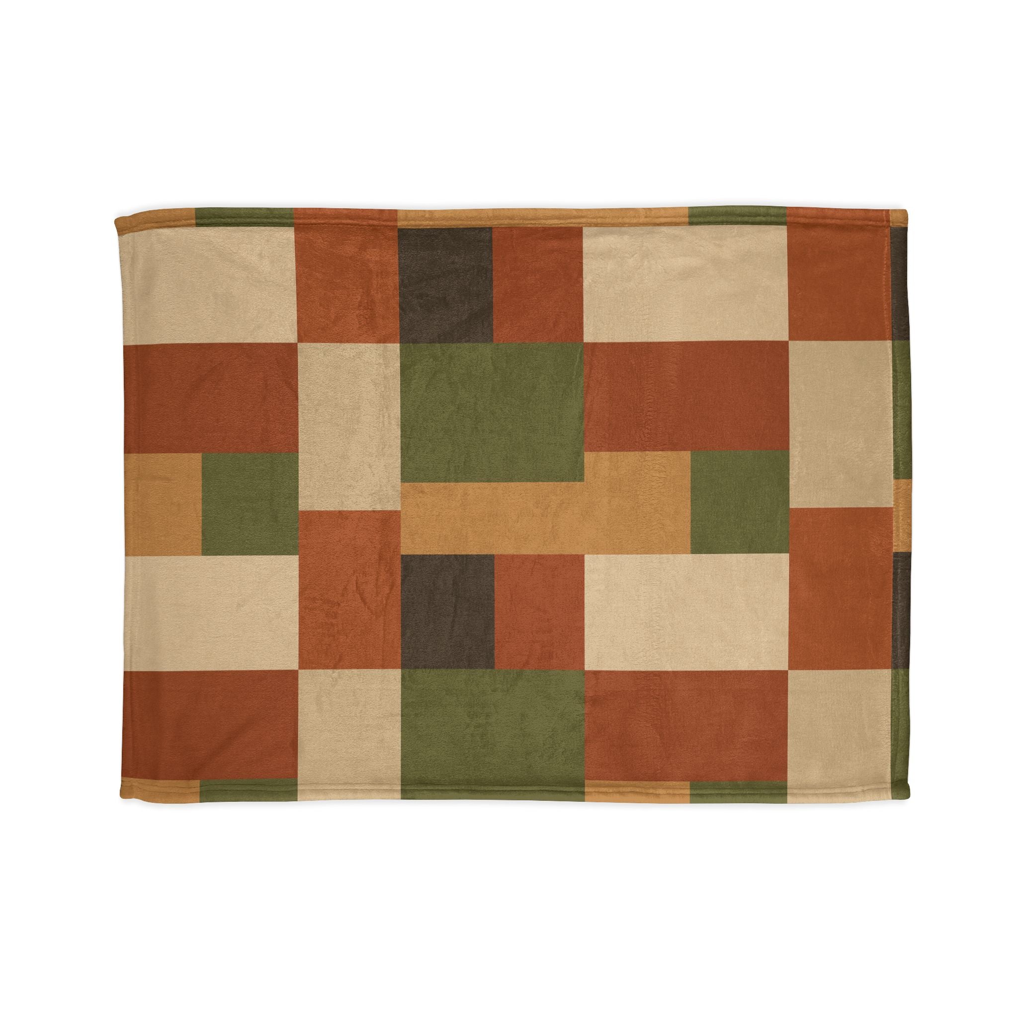 Patchwork Design - Soft Minky Blanket
