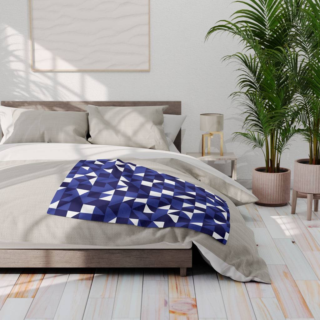Geometric Abstraction - Arctic Fleece Blanket