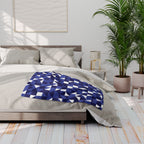 Geometric Abstraction - Arctic Fleece Blanket