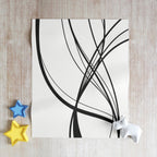 Curved Waves - Throw Blanket