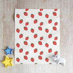 Strawberry Doodle - Throw Blanket