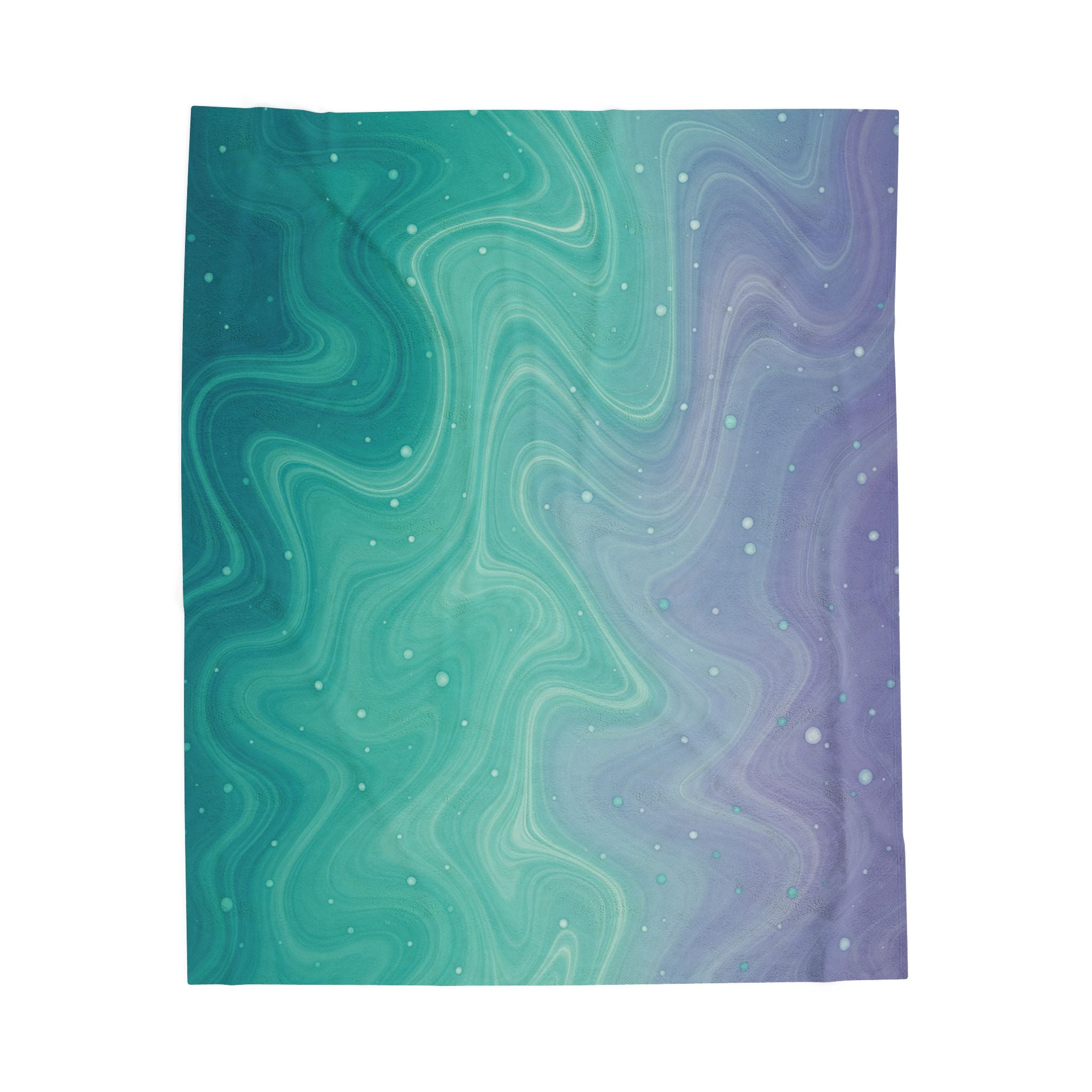 Aqua Dreamscape - Velveteen Plush Blanket