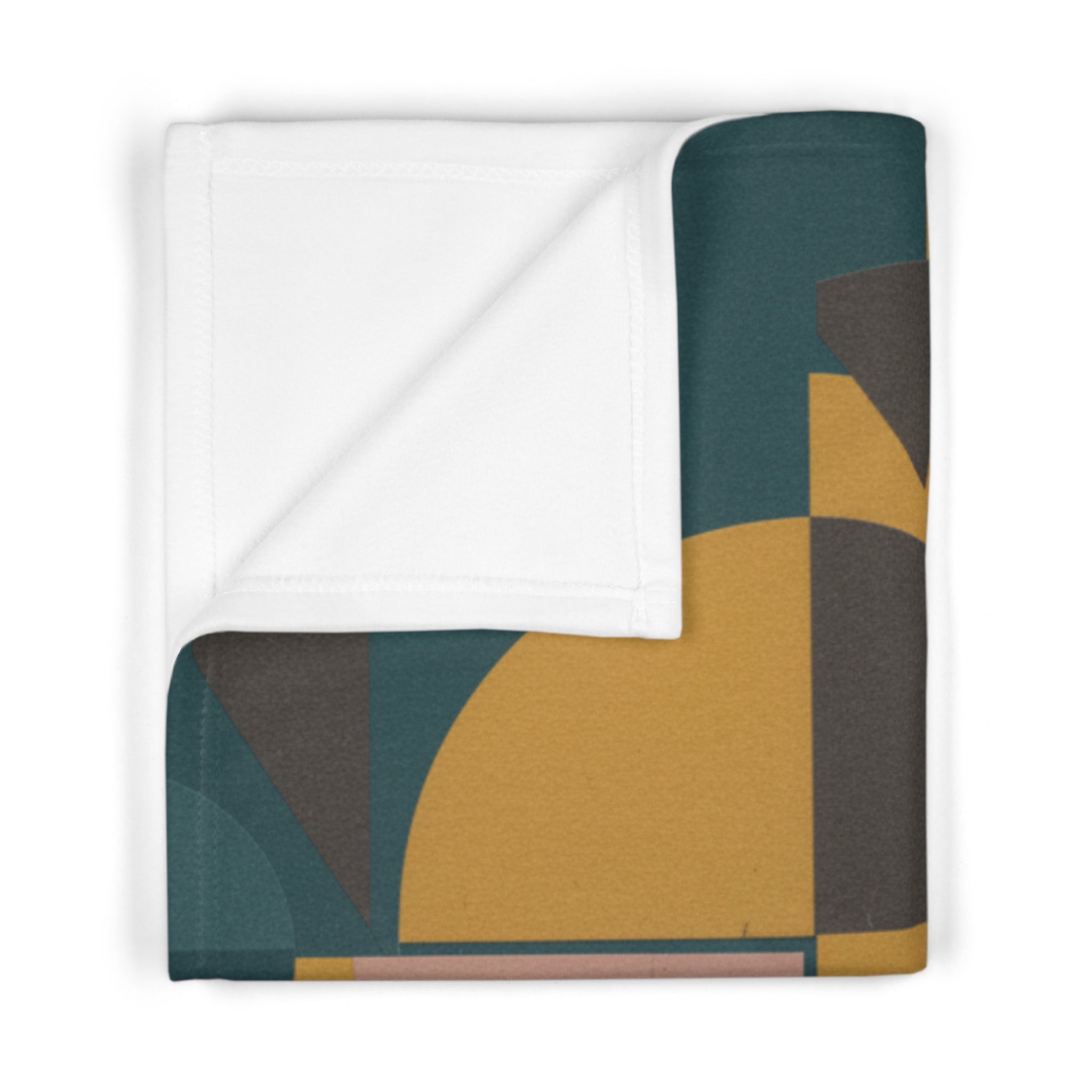 Muted Geometric - Fleece Baby Blanket